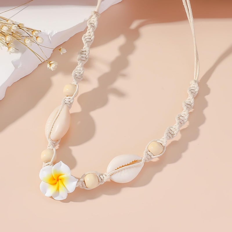 Nackiy Handmade Sea Shell Necklace for Women Summer Adjustable Natural Shell Collar Necklace - Image 5